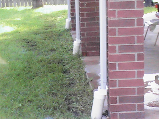 drain pipe installed